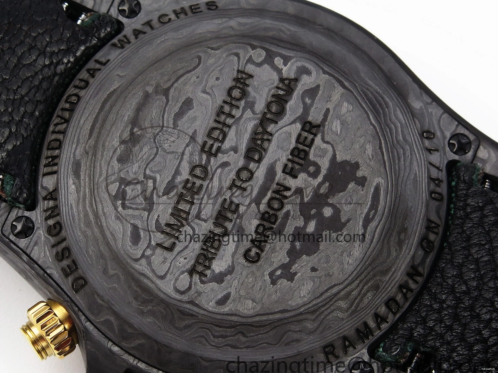 Nylon A7750 on YG DIW Dial Carbon Green Case Green Edition Daytona and Bezel Strap DIWF 0428